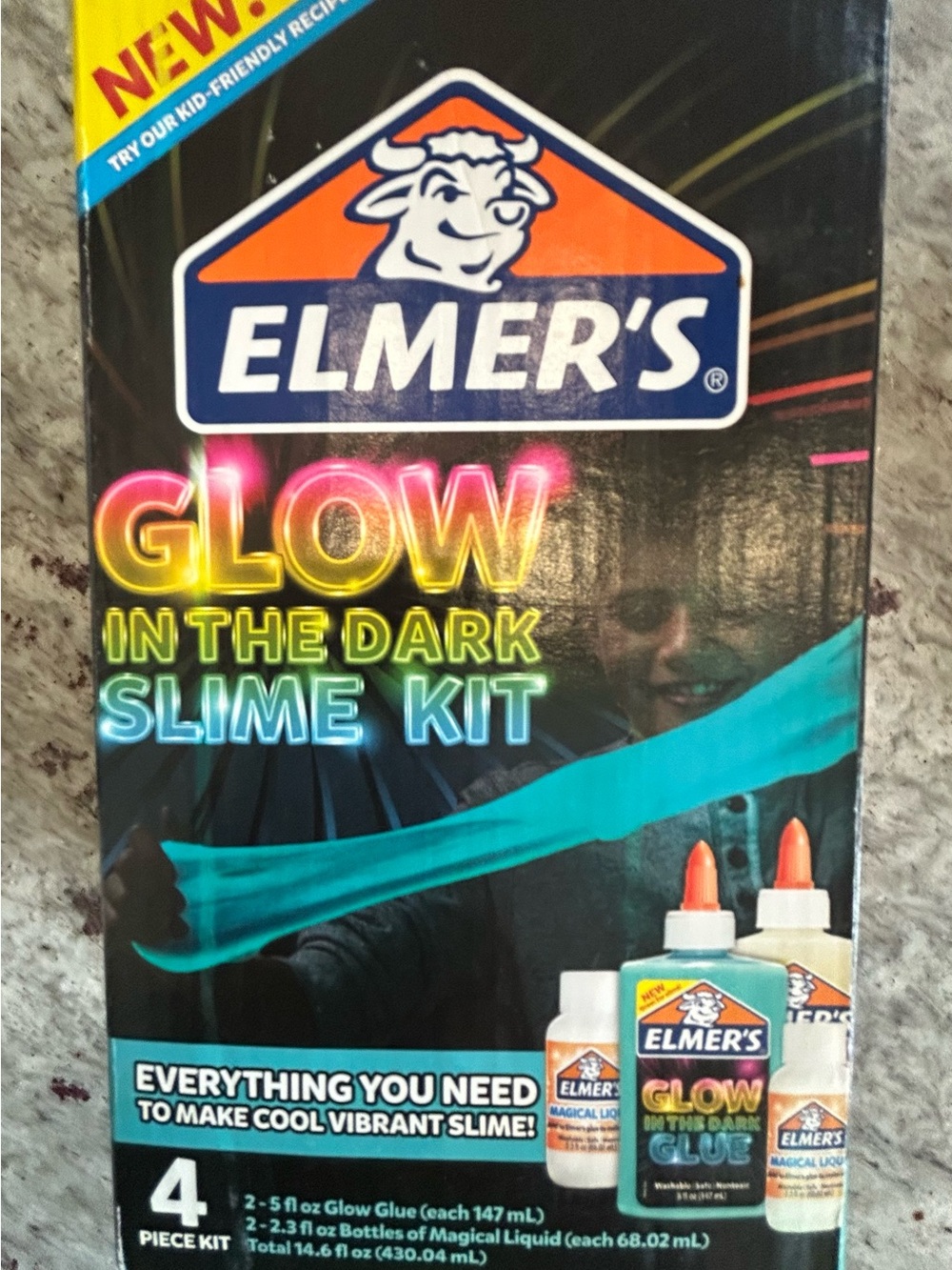 Glow in the Dark Slime Kit - Blue Glow